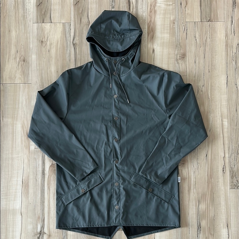 RAINS Unisex Long Jacket - Grey
